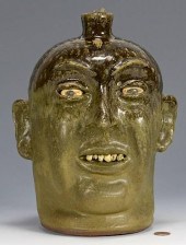 LANIER MEADERS FACE JUG, ROCK