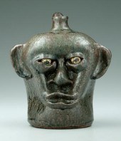 Lanier Meaders face jug, runny