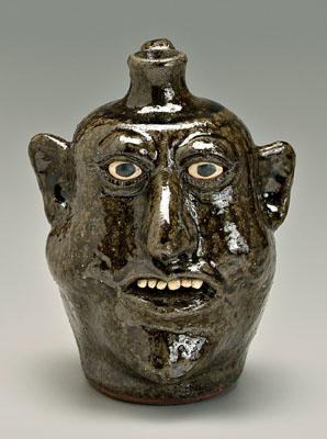 Lanier Meaders face jug, runny