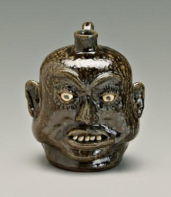 Lanier Meaders face jug, runny