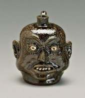 Lanier Meaders face jug, runny
