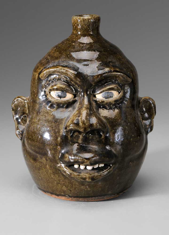 Lanier Meaders Face Jug (White