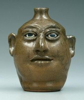 Lanier Meaders face jug (White