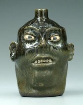 Lanier Meaders face jug (White