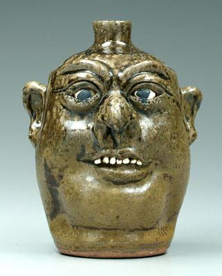 Lanier Meaders face jug (White