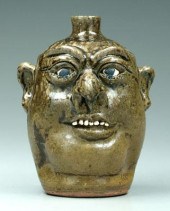 Lanier Meaders face jug (White