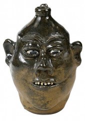 LANIER MEADERS FACE JUG(White