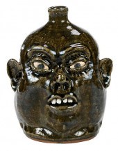 LANIER MEADERS FACE JUG(White