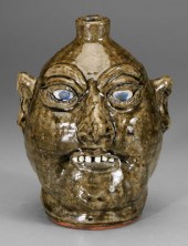 Lanier Meaders stoneware face