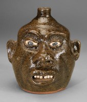 Lanier Meaders stoneware face