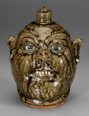 Lanier Meaders stoneware face jug