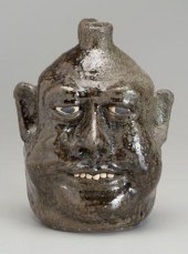 Lanier Meaders stoneware face