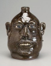 Lanier Meaders stoneware face