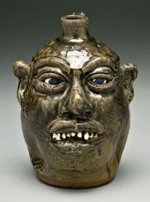 Lanier Meaders stoneware face