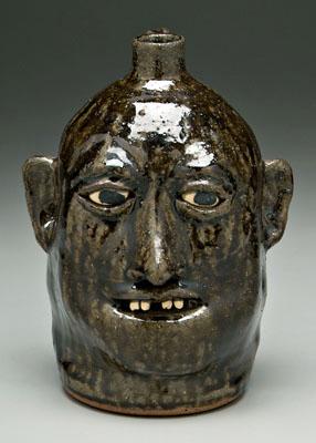 Lanier Meaders stoneware face