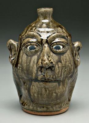 Lanier Meaders stoneware face