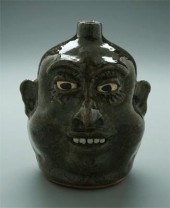 Lanier Meaders stoneware face