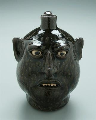 Lanier Meaders stoneware face