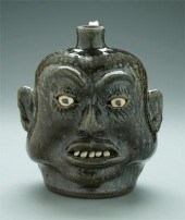 Lanier Meaders stoneware face