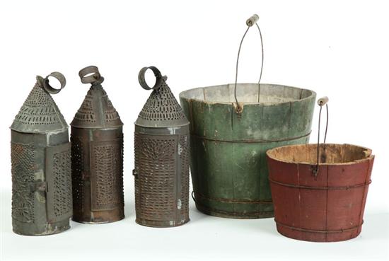 LANTERNS AND BUCKETS.  American 