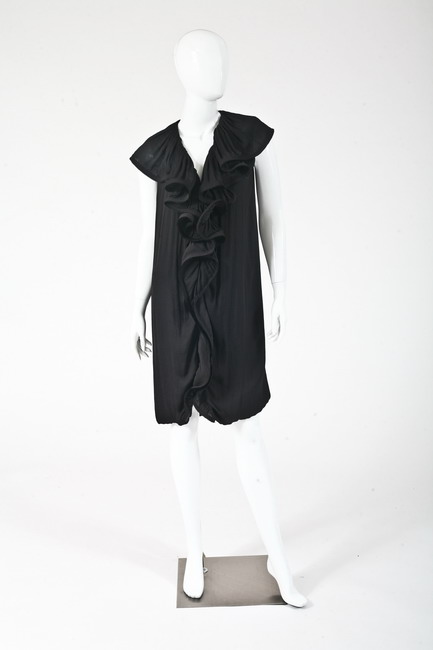 LANVIN BLACK SILK DRESS ?t? 2008;