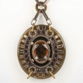 LANVIN LARGE JEWELED PENDANT O