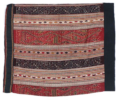 LAO SIM/SKIRT WITH IKAT PANELS,