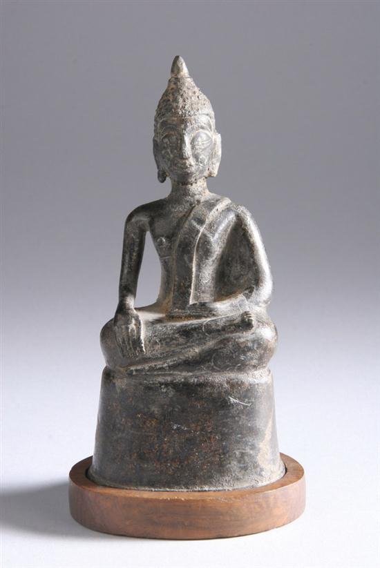 LAOTIAN BRONZE FIGURE OF SEATED
