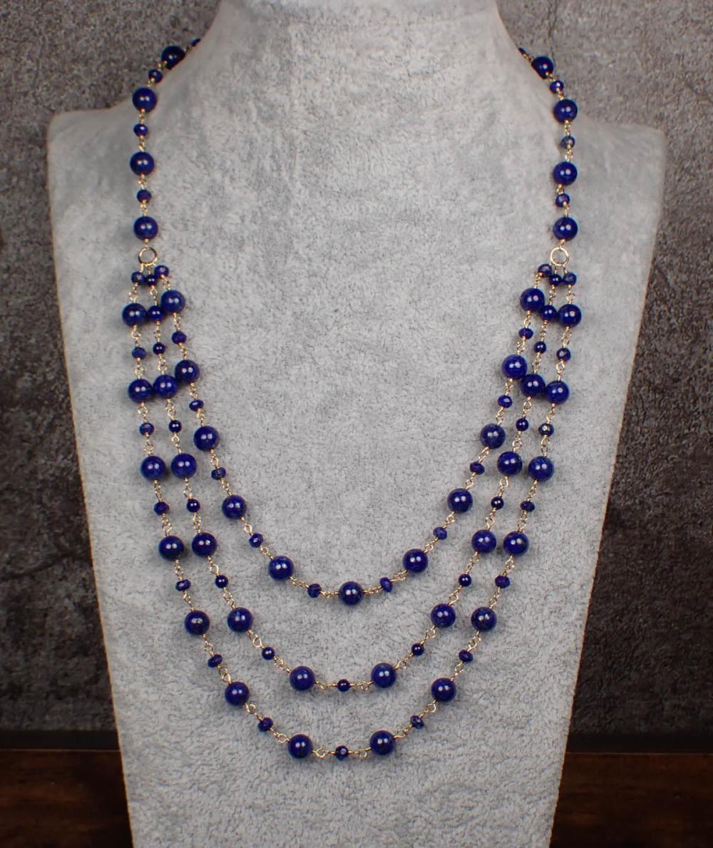 LAPIS AND FOURTEEN KARAT GOLD