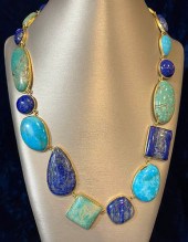 LAPIS LAZULI, AMAZONITE, HOWLI