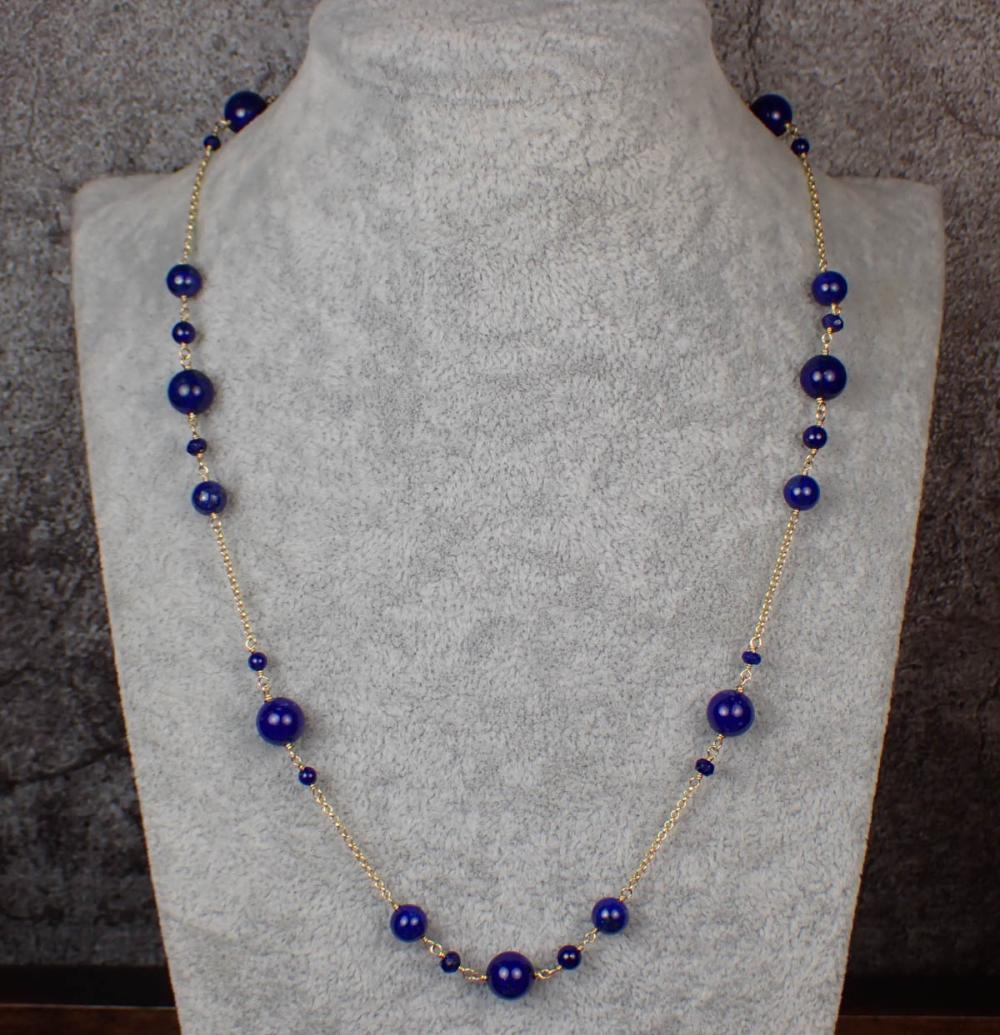 LAPIS LAZULI AND FOURTEEN KARAT