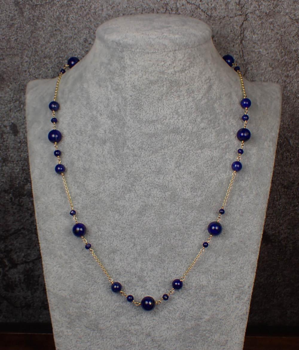 LAPIS LAZULI AND FOURTEEN KARAT