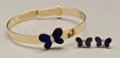 Lapis Lazuli, bracelet, earrin