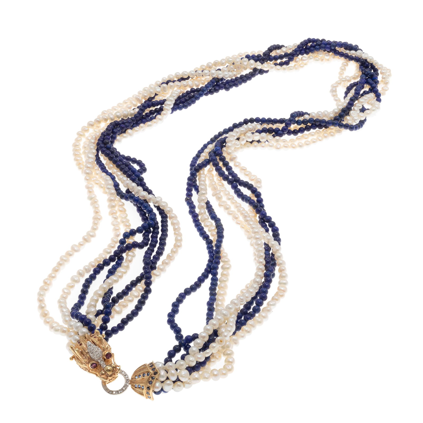 LAPIS LAZULI, FRESHWATER PEARL,