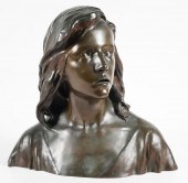 LARCHE BRONZE BUST OF YOUNG CH