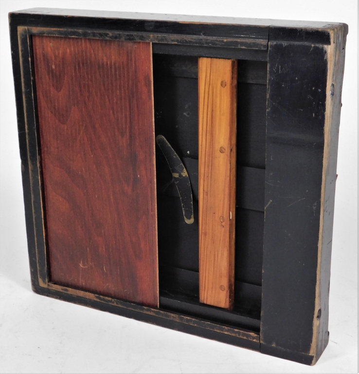 LARGE 12X12" GLASS PLATE TAMBOUR