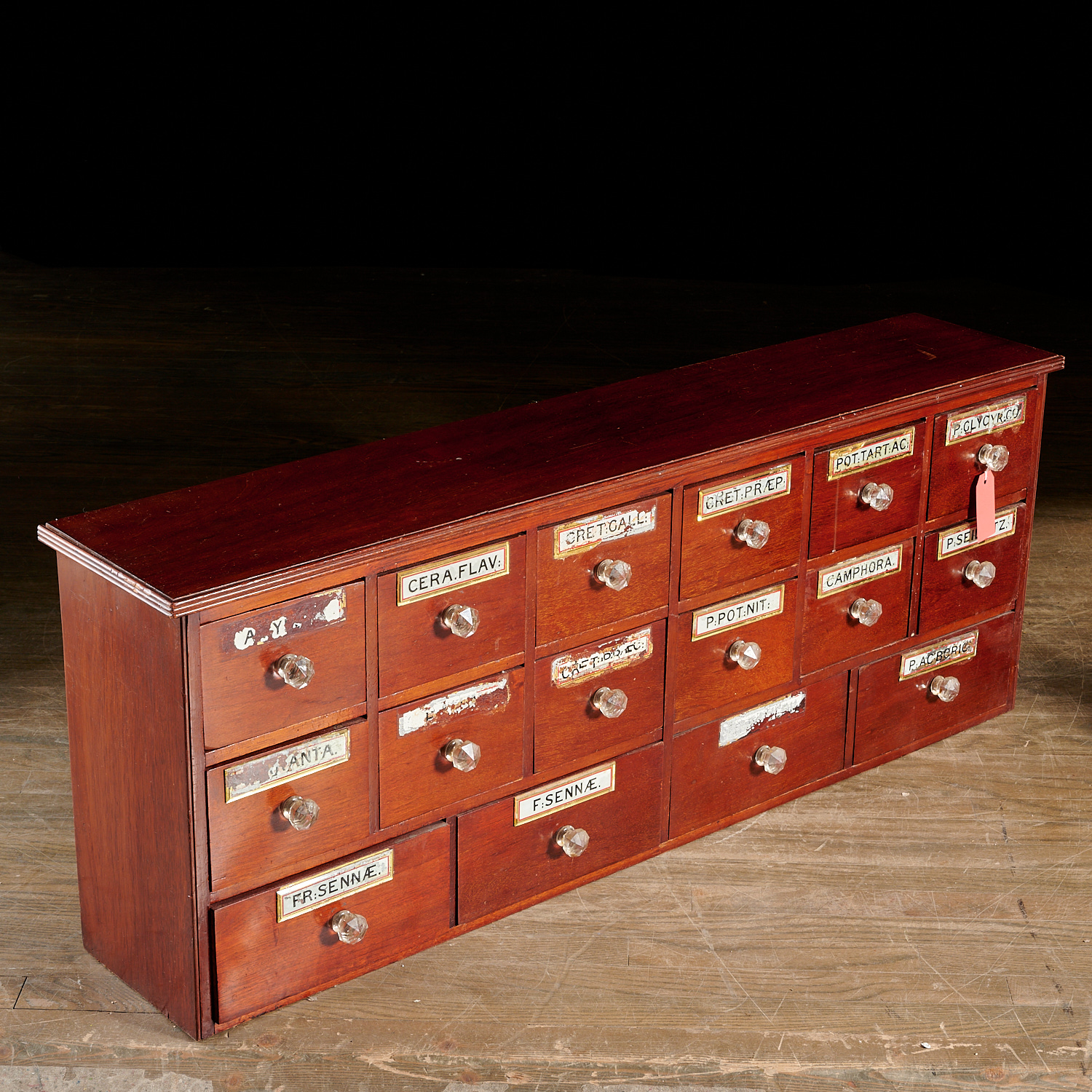 LARGE 16-DRAWER APOTHECARY