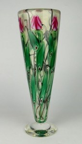 LARGE 16" VANDERMARK GLASS FLO