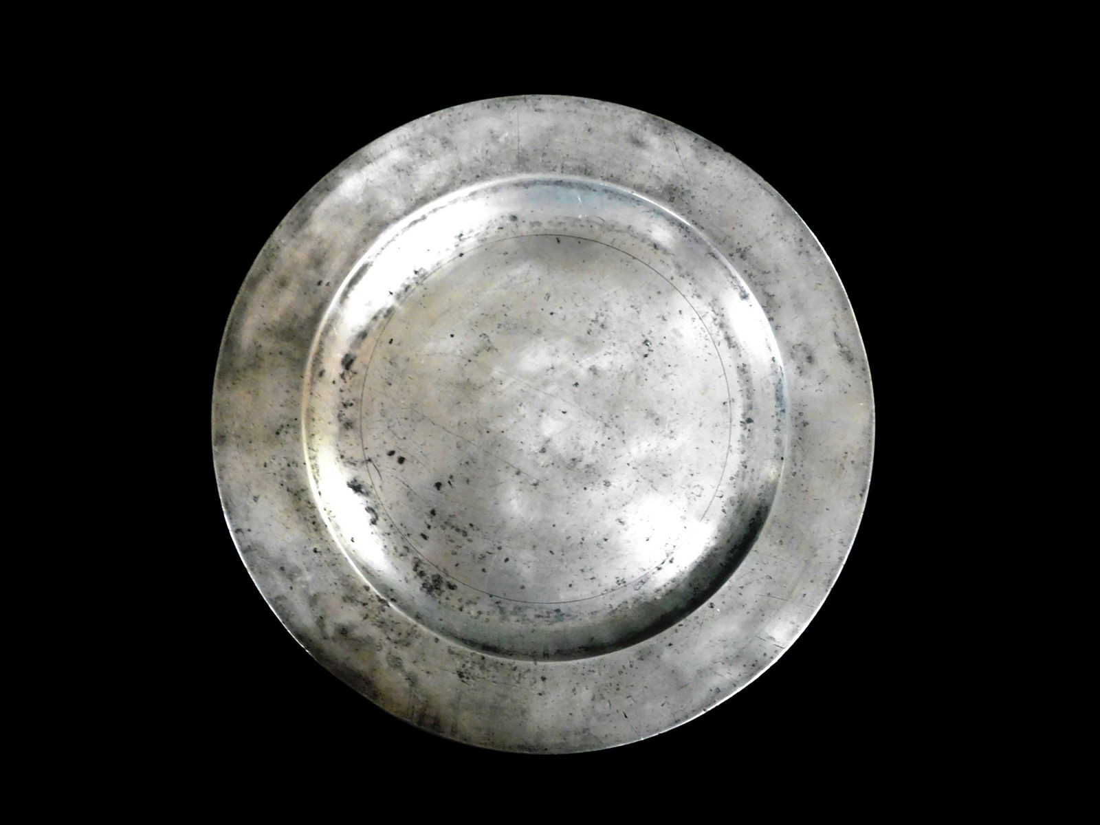 LARGE 18TH C./ MID 19TH C. PEWTER