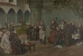 LARGE 1901 OIL PAINTING OF MON
