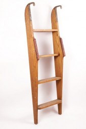LARGE 1930S VINTAGE OAK AND BR