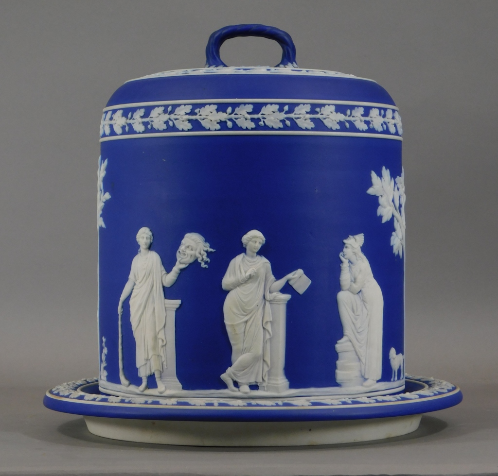 LARGE 19C WEDGWOOD BLUE