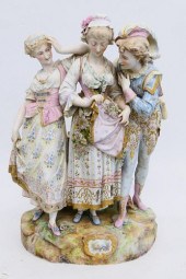 LARGE 19TH C CONTINENTAL POLYC