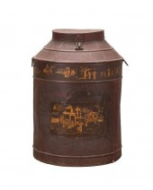 LARGE 19TH C. DUTCH CHINOISERI