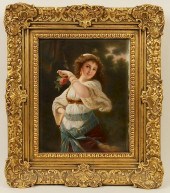 LARGE 19TH C. HAND PAINTED KPM