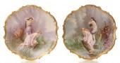 LARGE 19TH C. LIMOGES CHARGERS