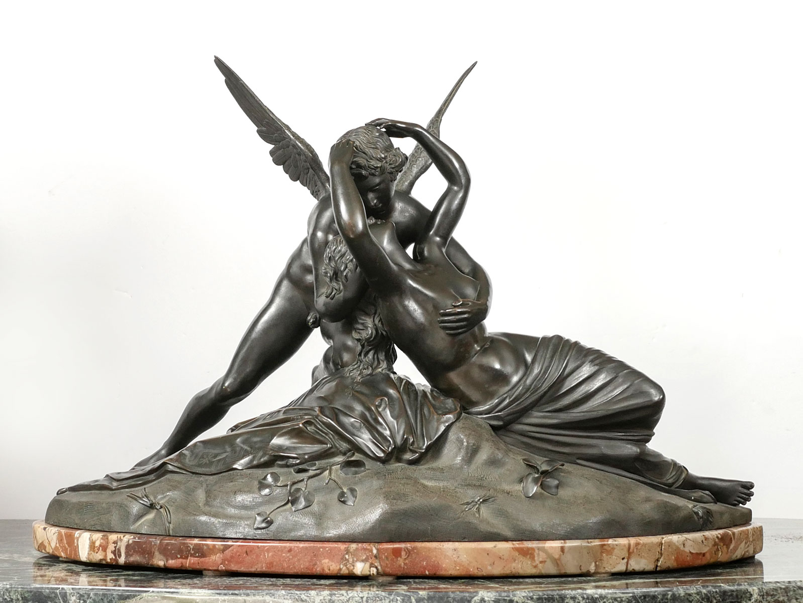 LARGE 19TH CENTURY CUPID AND PSYCHE