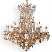 LARGE 24 ARM CRYSTAL CHANDELIE