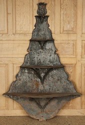 LARGE 4 TIER IRON PLANT SHELF