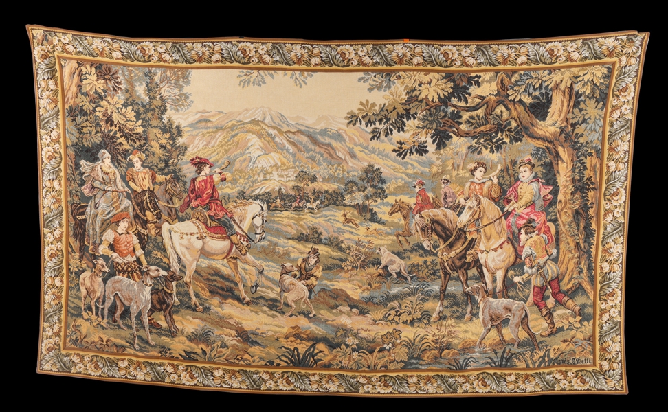 Large 6'x9' vintage Point de
